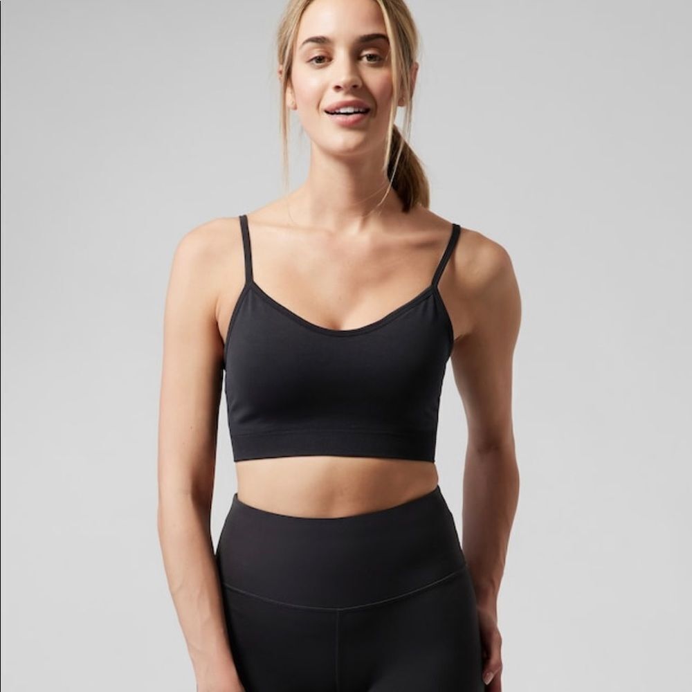 NWT Athleta Renew Bra. A-C. Large Black